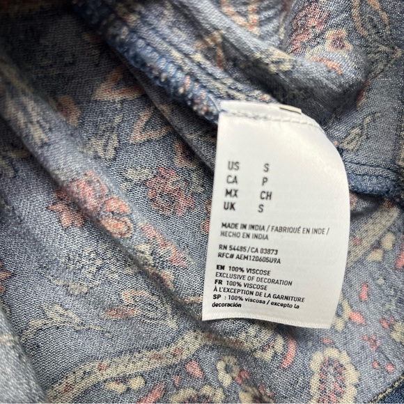 American Eagle Outfitters Blue Floral Cami Size Small - Picture 5 of 6